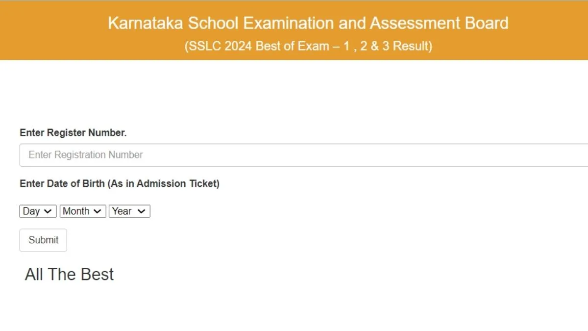 Karnataka SSLC Exam 3 Results 2024 Released! Find Out Your Score Now