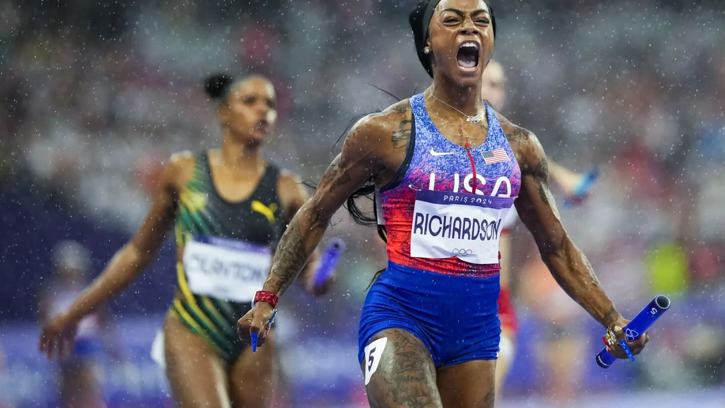 Sha’Carri Richardson Leads US Team to Thrilling 4x100 Relay Olympic