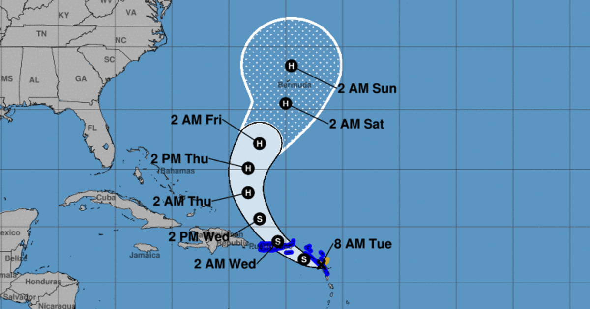 Tropical Storm Ernesto Intensifies on Path to Puerto Rico.. Latest Maps