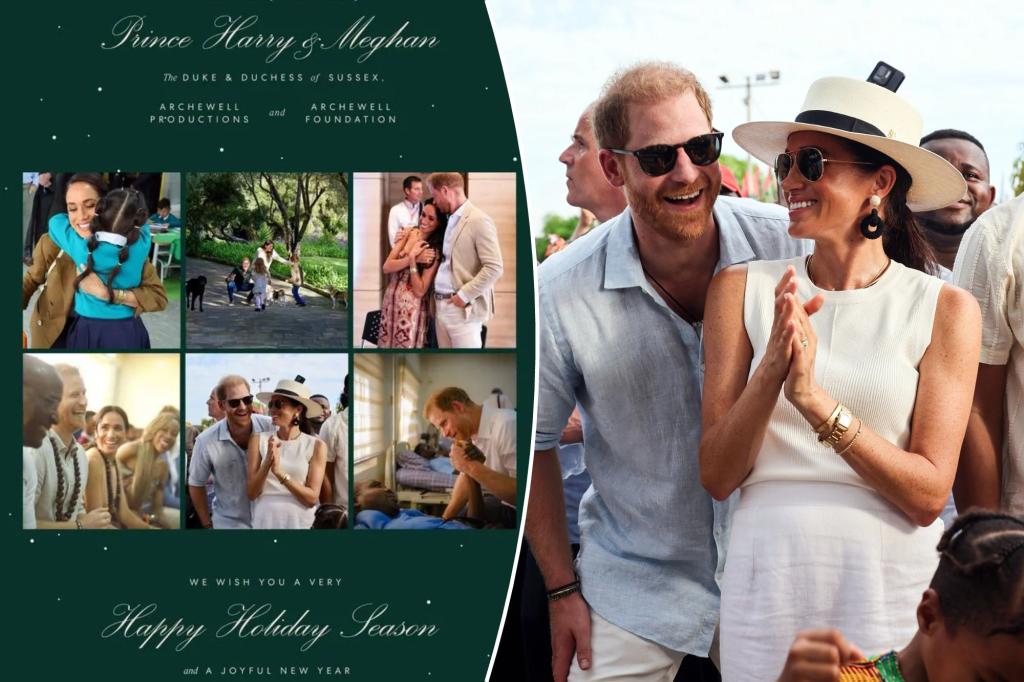 Prince Harry and Meghan Markle Unveil Stunning 2024 Christmas Card That