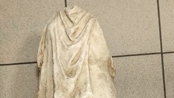 An Ancient Headless Statue Is Found Amid Trash in Greece