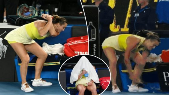 Aryna Sabalenka smashes racket after Madison Keys upset at Australian Open