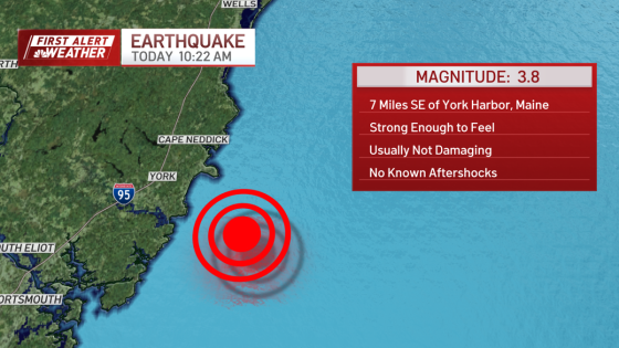 Boston, MA shaking from earthquake off NH, Maine Monday – NBC Boston