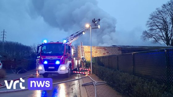 Brand in opslagplaats in Lebbeke: geen gewonden, wel asbest vrijgekomen