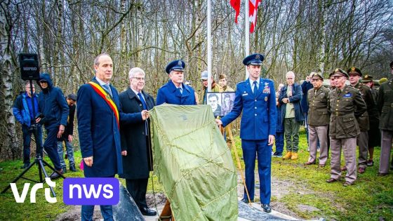 Neergestorte Amerikaanse bommenwerper 'Alice From Dallas' herdacht met monument in Genk: acteur Sawyer Spielberg (zoon van) aanwezig