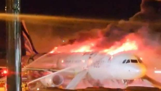 [BREAKING] Fire erupts on Air Busan Plane at Gimhae Airport; All 176 onboard safely evacuated