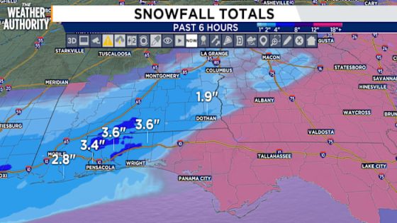 There could be record-breaking snowfall in Florida this week. The all-time record was set back in 1954