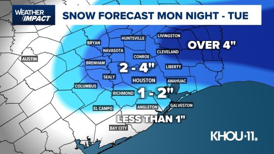 How much snow will fall in Houston? | Winter weather update