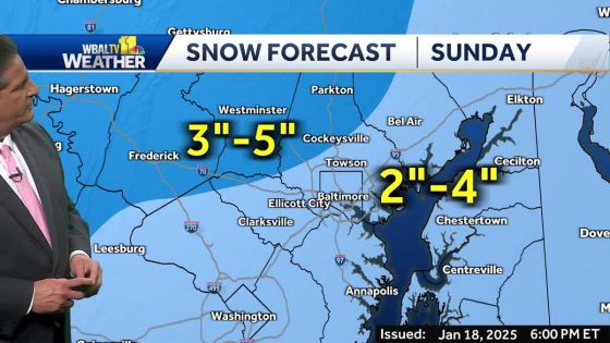 Maryland weather: Snow forecast numbers updated