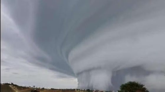 Nuvem gigante que desce para a terra é registrada em Sorocaba