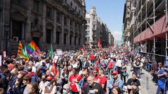 Maniifestacio 1r Maig 2022 Barcelona