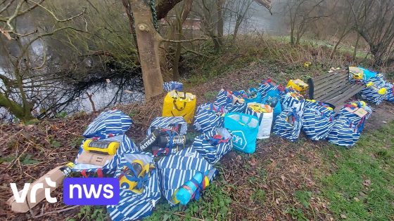 Onbekende dumpt 50 supermarkttassen vol lachgasflessen in het Fort van Merksem