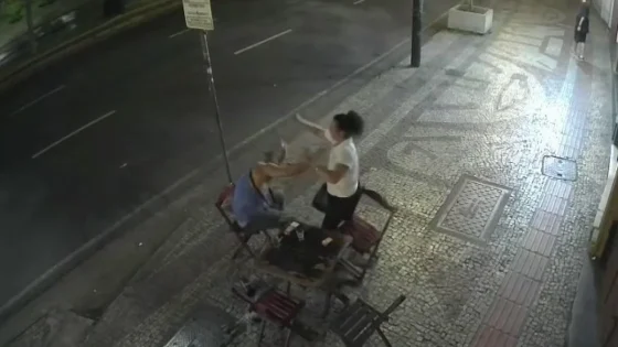 Vídeo mostra briga de casal que terminou em morte de advogado na Praça Raul Soares, em BH; veja imagens