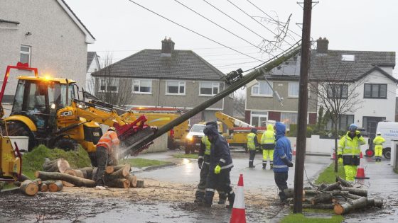 Thousands in Ireland still without power after Storm Éowyn