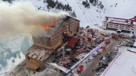 Turkey ski hotel fire: 66 killed in resort in northwest