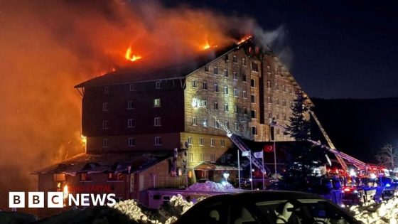 What led to hotel fire disaster at Turkish ski resort?