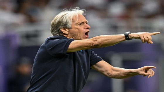 AFC CHAMPIONS LEAGUE ELITE, AL RAYYAN FC V AL-HILAL SFC Al Hilal SFC head coach, Jorge Jesus reacts during the AFC Champions League elite west football match between Qatar s Al Rayyan SC and Saudi Arabia s Al-Hilal SFC at Ahmad Bin Ali Stadium in Al Rayya