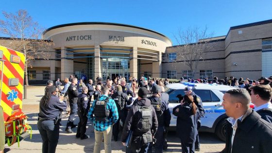 Gunfire erupts at Antioch High School, leaving two students injured in Tennessee.