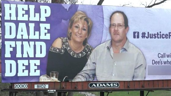 Billboard taunts husband of missing Michigan woman Dee Warner, linked to her murder.