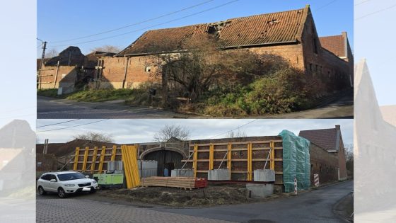 Compleet verwaarloosde en geklasseerde schuur wordt finaal aangepakt. Stadsbestuur greep eindelijk in.