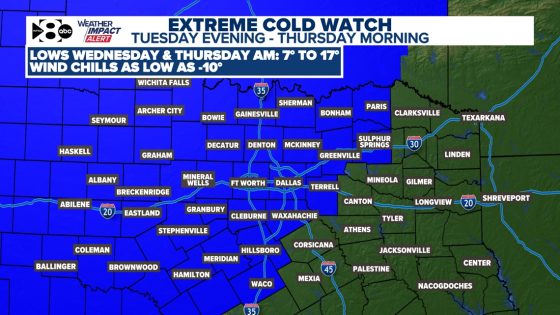 DFW Weather: Arctic cold front to hit North Texas with dangerous temperatures