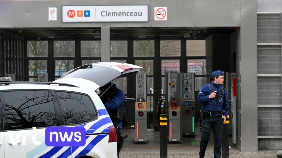 Gewapende man vlucht weg van politie aan metrostation Clemenceau in Anderlecht - VRT.be