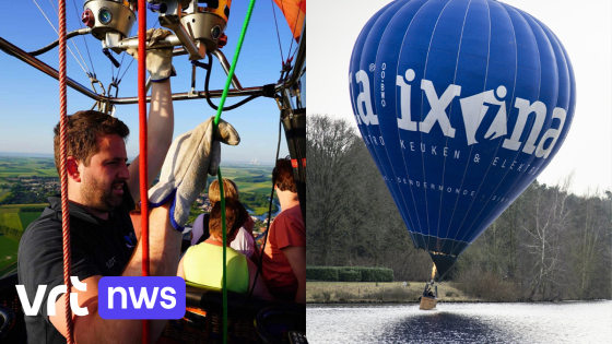 Ballonvaarder voert "splash and dash" uit tijdens Waaslandcross: "Perfecte manier om even
in beeld te komen"