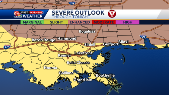 Severe weather possible Saturday night