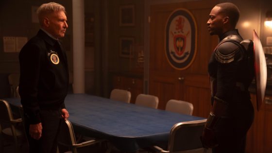 Harrison Ford and Anthony Mackie in 'Captain America: Brave New World.'