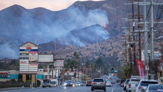 California utility company says its equipment may have sparked a Los Angeles-area wildfire