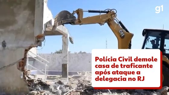 Castro posta vídeo de demolição de 'fortaleza' de traficante que teria ordenado ataque a delegacia | Rio de Janeiro