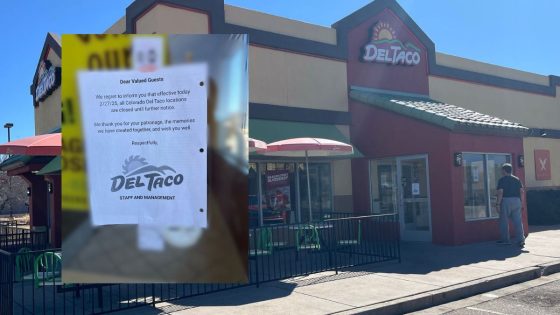 The note found taped to the door at a Colorado Springs location of Del Taco