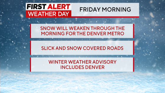 Storm blasts Denver and Colorado's Front Range with significant snow