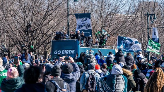 Eagles brought fan injured in New Orleans terror attack on team bus at Super Bowl parade