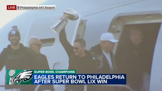 Live updates: Super Bowl champion Eagles return to Philadelphia; Lombardi Trophy hoisted moments off plane