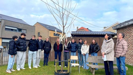 Herinneringsboom aan school in Rijkhoven voor Cloë