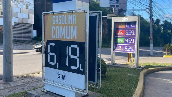 Após reajuste do ICMS, gasolina é revendida, em média, a R$ 6,19 em Caxias do Sul