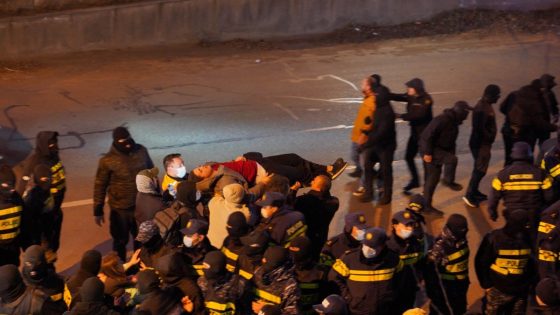 Georgia erupts in protest again as opposition leaders arrested in highway clash with police