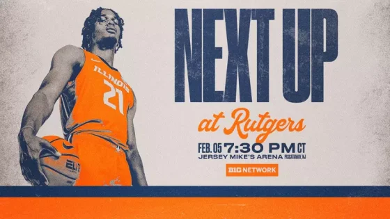 #23 Illinois Opens Two-Game Road Swing at Rutgers Wednesday