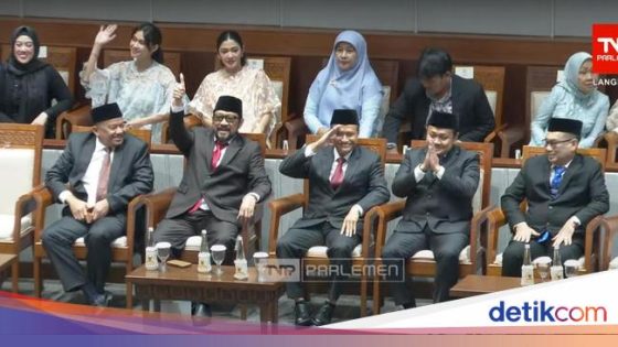 Jamal Mirdad Ditemani Nana-Naysila Saat Dilantik Jadi Anggota DPR