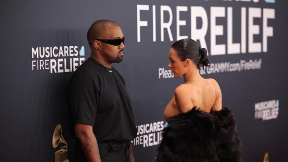 Kanye West defends wife Bianca Censori’s revealing outfit at Grammys 2025, sparking controversy and potential backlash for upcoming concerts in Japan.