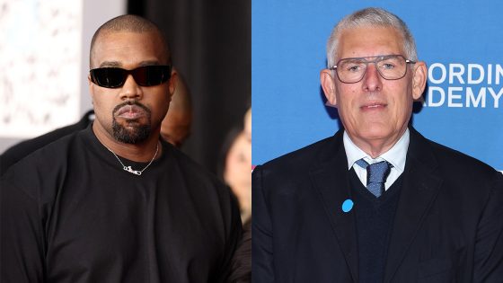 Kanye West and Lyor Cohen