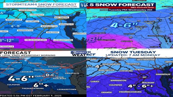 Forecasted Snow Totals From All Major Networks