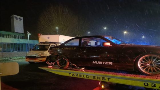 Politie rukt massaal uit voor illegaal drift-event met 300 wagens (Puurs-Sint-Amands)