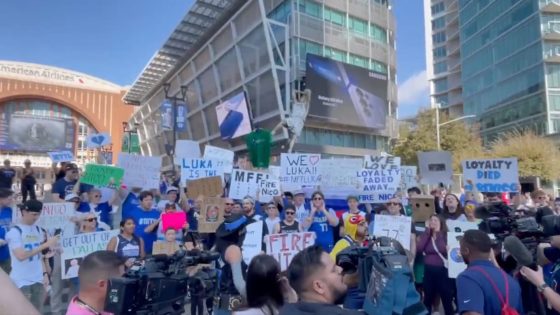 Mavs Fans Protest, Call for GM's Firing Outside First Home Game Since Doncic Trade