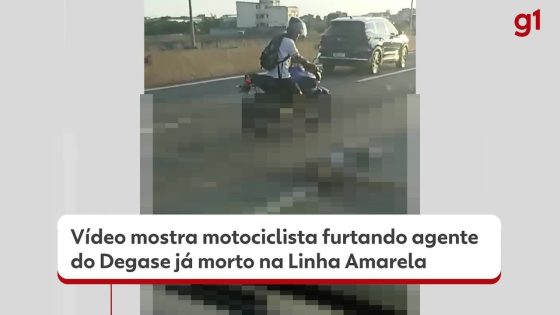 Motociclista filmado furtando agente do Degase já morto na Linha Amarela presta depoimento e entrega celular | Rio de Janeiro