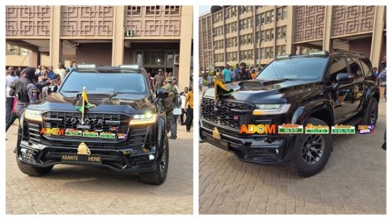 Watch as Otumfuo's stunning Land Cruiser turns heads during KATH inspection