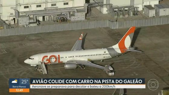 PF investiga acidente de avião com carro no Galeão, e apura se torre de controle foi comunicada sobre manutenção na pista - G1