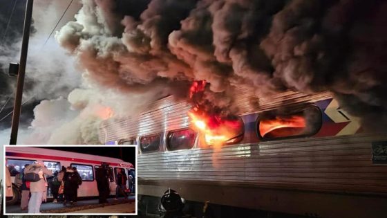 Hundreds flee SEPTA train as it bursts into flames in Pennsylvania