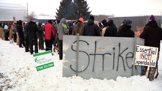 Strikes underway outside Collins and Elmira Correctional Facilities